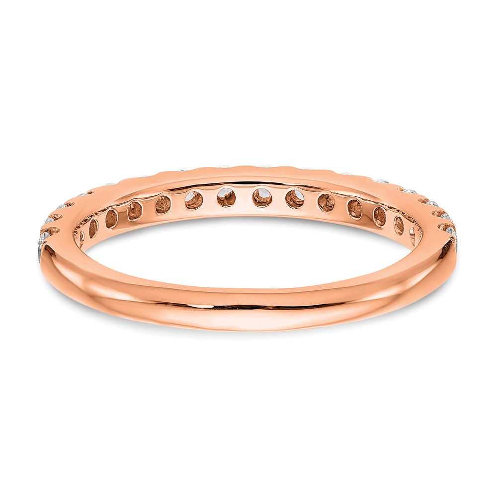 True Origin 14K Rose Gold 1/2 carat Lab Grown Diamond VS  D E F  Wedding Band (RM2927B-056-RLD)
