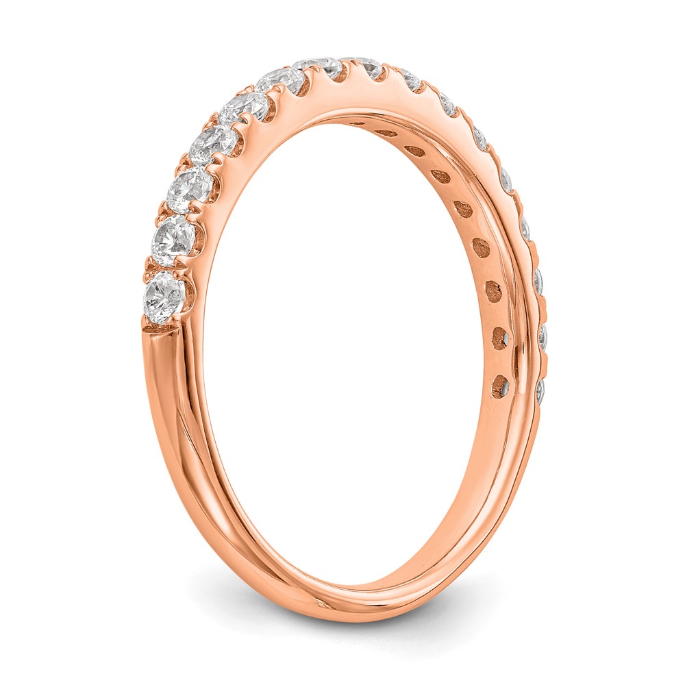 True Origin 14K Rose Gold 1/2 carat Lab Grown Diamond VS  D E F  Wedding Band (RM2927B-056-RLD)