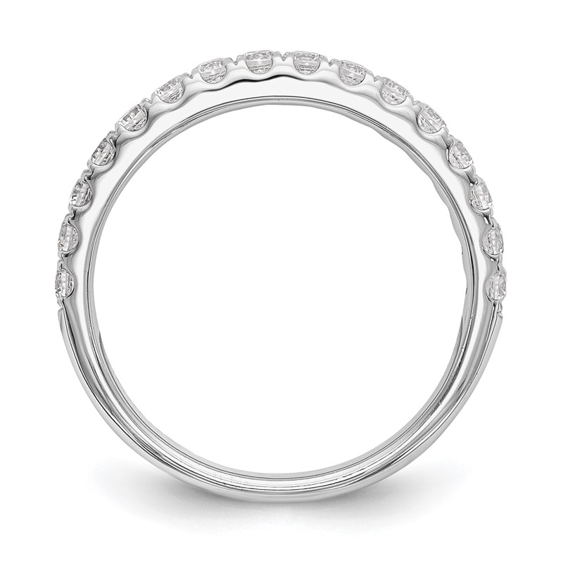 True Origin 14K White Gold 1/2 carat Lab Grown Diamond VS  D E F  Wedding Band