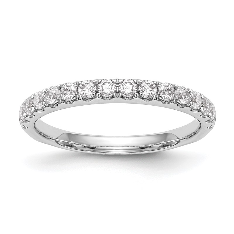 True Origin 14K White Gold 1/2 carat Lab Grown Diamond VS  D E F  Wedding Band