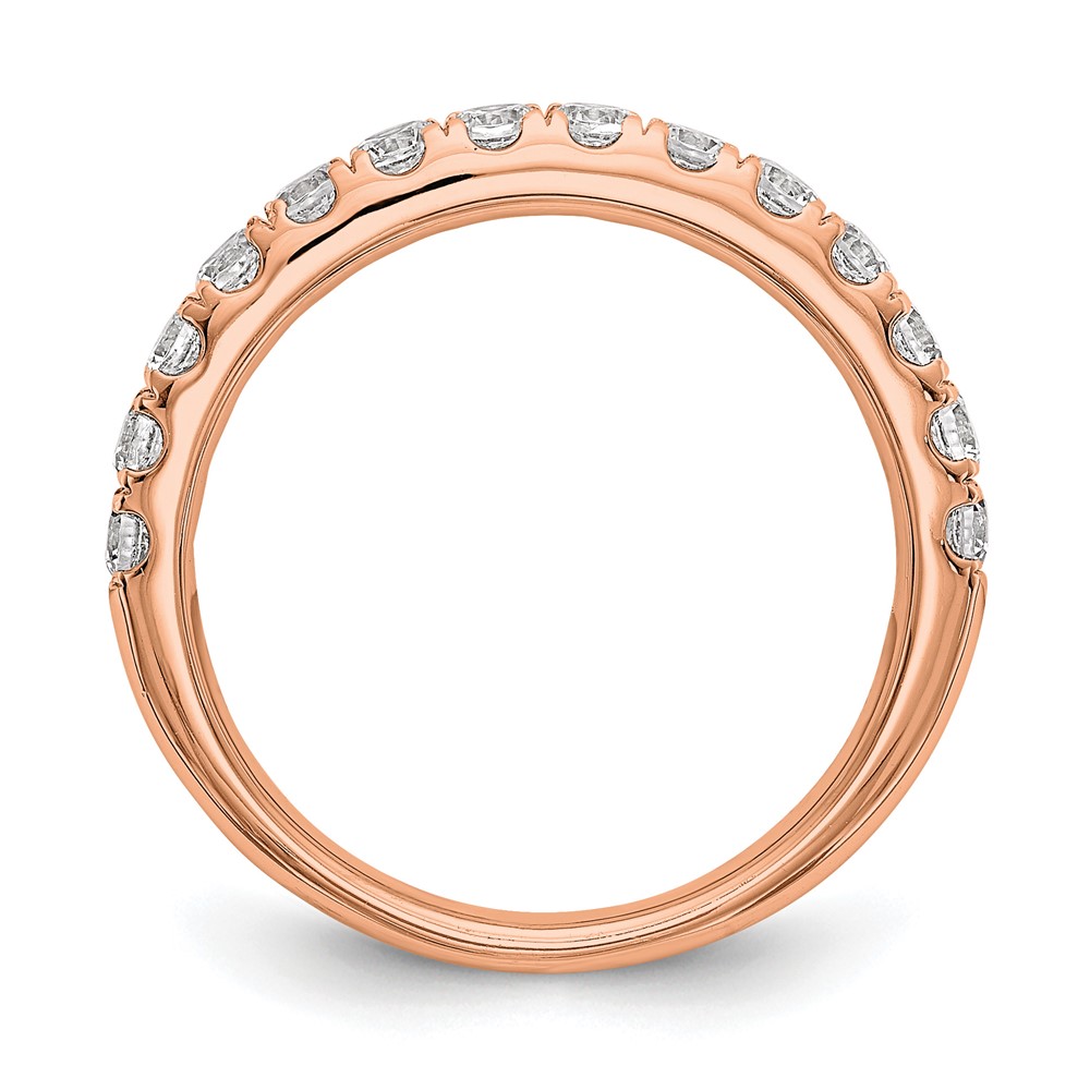 True Origin 14K Rose Gold 3/4 carat Lab Grown Diamond VS  D E F  Wedding Band (RM2927B-070-RLD)