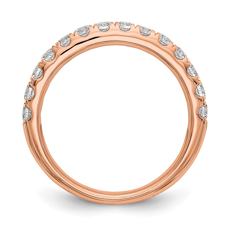 True Origin 14K Rose Gold 3/4 carat Lab Grown Diamond VS  D E F  Wedding Band