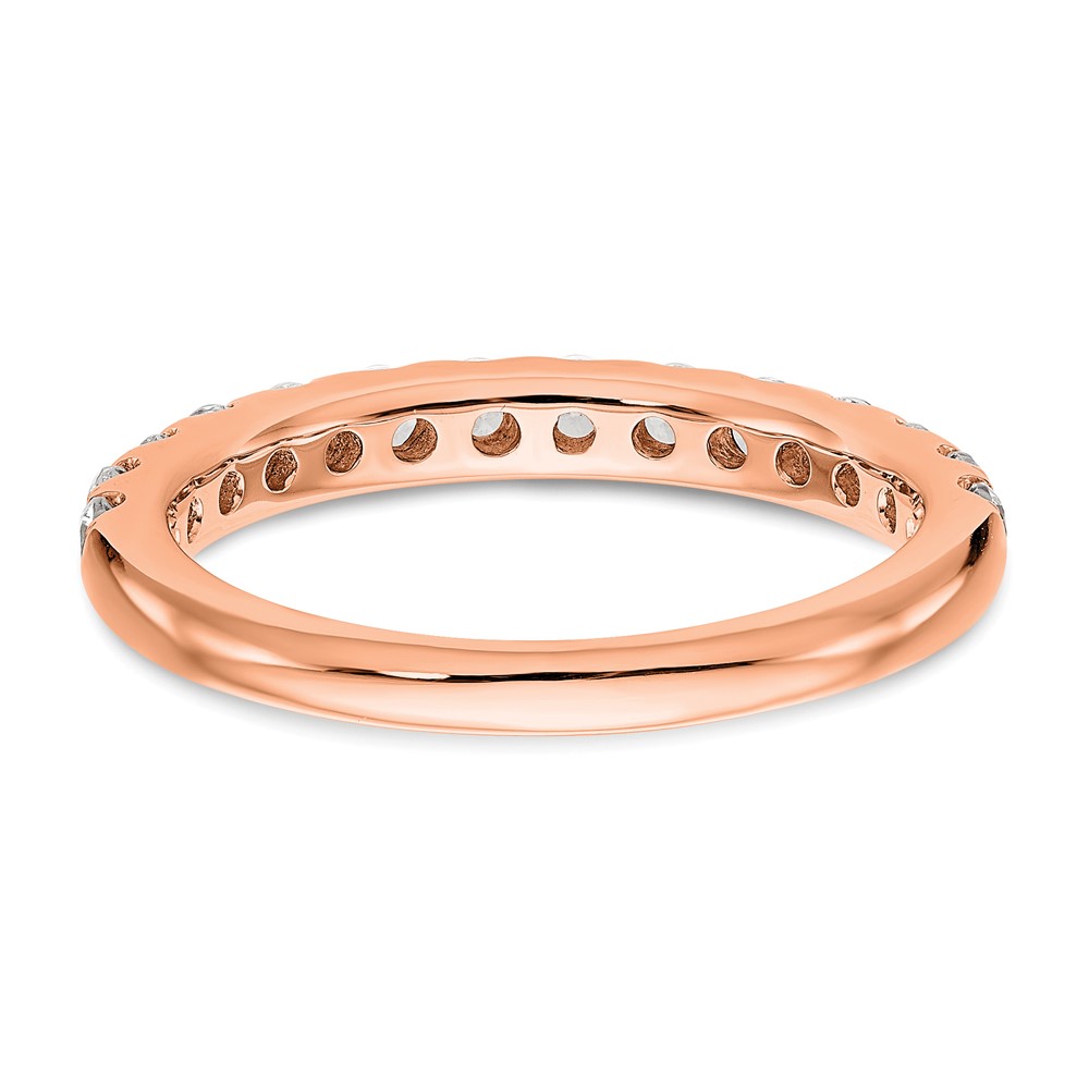 True Origin 14K Rose Gold 3/4 carat Lab Grown Diamond VS  D E F  Wedding Band (RM2927B-070-RLD)