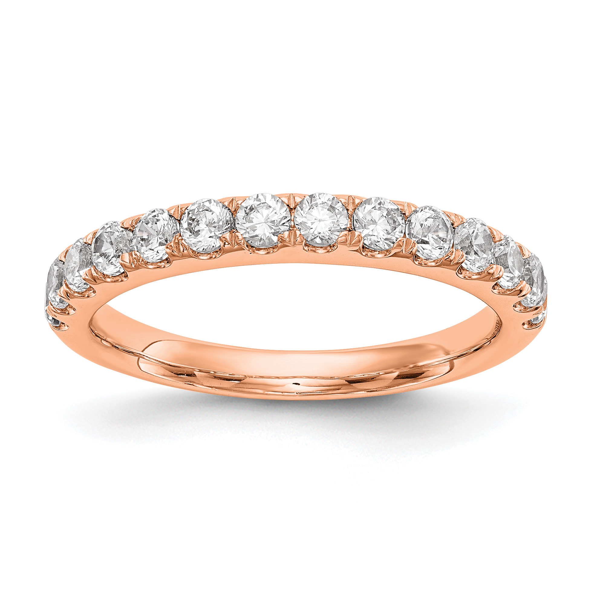 True Origin 14K Rose Gold 3/4 carat Lab Grown Diamond VS  D E F  Wedding Band (RM2927B-070-RLD)