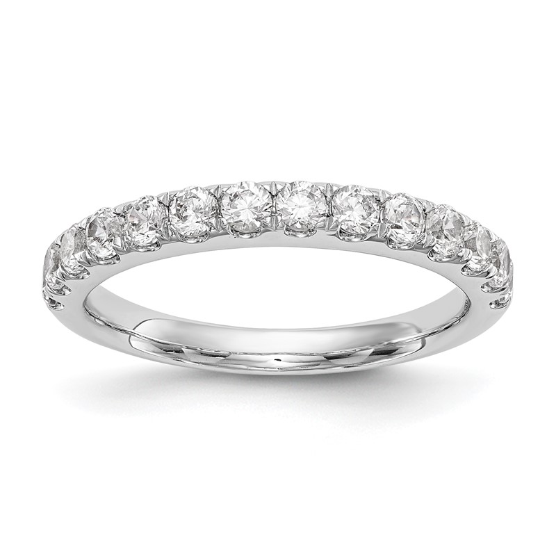 14k White Gold 3/4 carat Lab Grown Diamond VS/SI+ G+ Complete Wedding Band