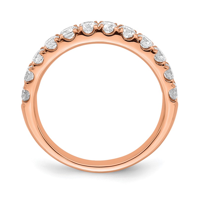 True Origin 14K Rose Gold 7/8 carat Lab Grown Diamond VS  D E F  Wedding Band