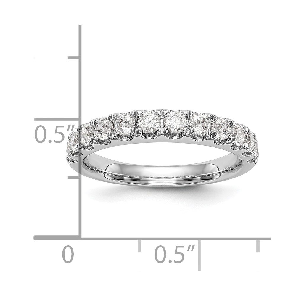 14k White Gold 7/8 carat Lab Grown Diamond VS/SI+ G+ Complete Wedding Band (RM2927B-084-7WLG)