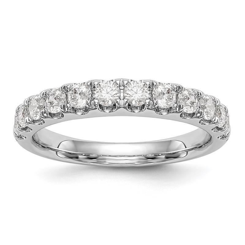 14k White Gold 7/8 carat Lab Grown Diamond VS/SI+ G+ Complete Wedding Band