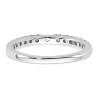 True Origin 14K White Gold 0.50 Carat Lab Grown Diamond VS+ F+ Semi-Mount Peg Set Engagement Ring view 5