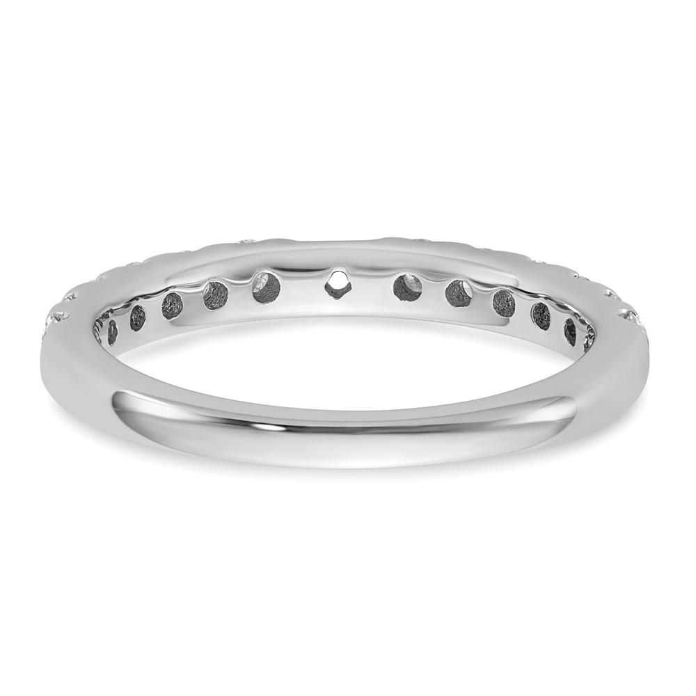 True Origin 14K White Gold 5/8 carat Lab Grown Diamond VS  D E F  Semi Mount Peg Set Ring (RM2927E-060-WLD)