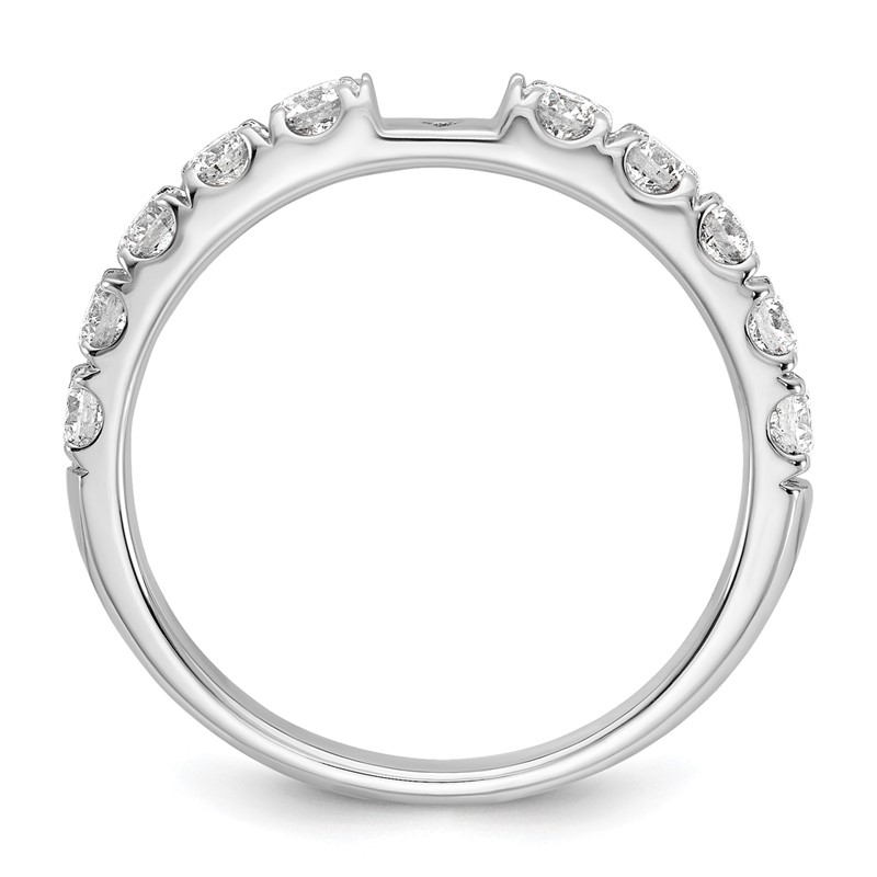 14k White Gold 3/4 carat Lab Grown Diamond VS/SI+ G+ Semi Mount Peg Set Engagement Ring