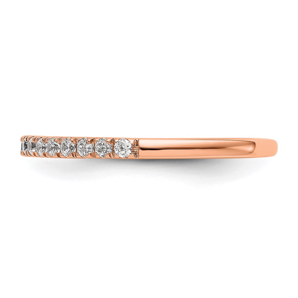 True Origin 14K Rose Gold 3/8 carat Lab Grown Diamond VS  D E F  Wedding Band (RM2939B-040-RLD)