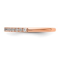 True Origin 14K Rose Gold 0.38 Carat Lab Grown Diamond VS+ F+ Complete Wedding Band view 3