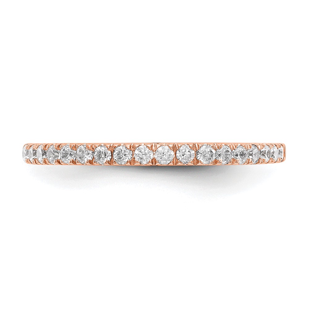 True Origin 14K Rose Gold 3/8 carat Lab Grown Diamond VS  D E F  Wedding Band (RM2939B-040-RLD)