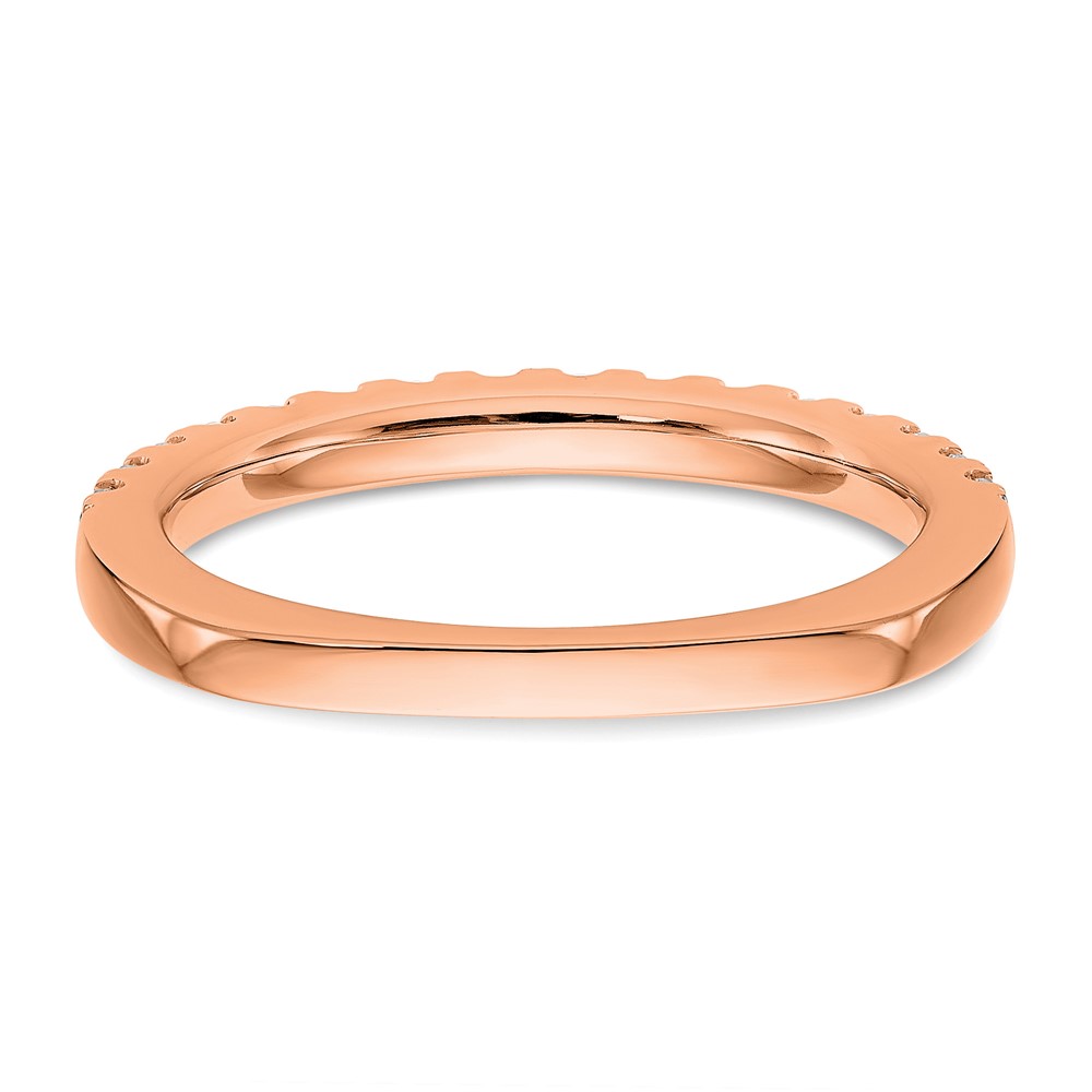 True Origin 14K Rose Gold 3/8 carat Lab Grown Diamond VS  D E F  Wedding Band (RM2939B-040-RLD)