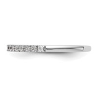 True Origin 14K White Gold 0.38 Carat Lab Grown Diamond VS+ F+ Complete Wedding Band view 3