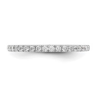 True Origin 14K White Gold 0.38 Carat Lab Grown Diamond VS+ F+ Complete Wedding Band view 4
