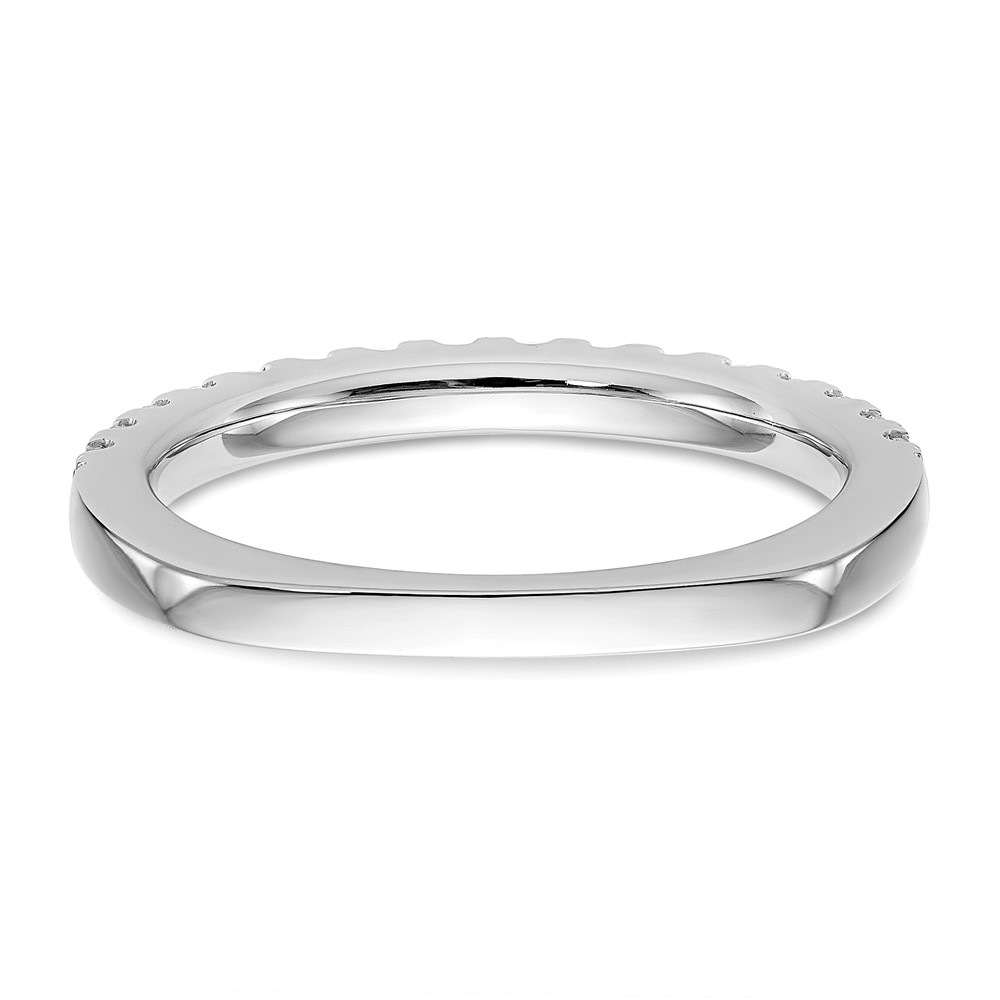 True Origin 14K White Gold 3/8 carat Lab Grown Diamond VS  D E F  Wedding Band (RM2939B-040-WLD)