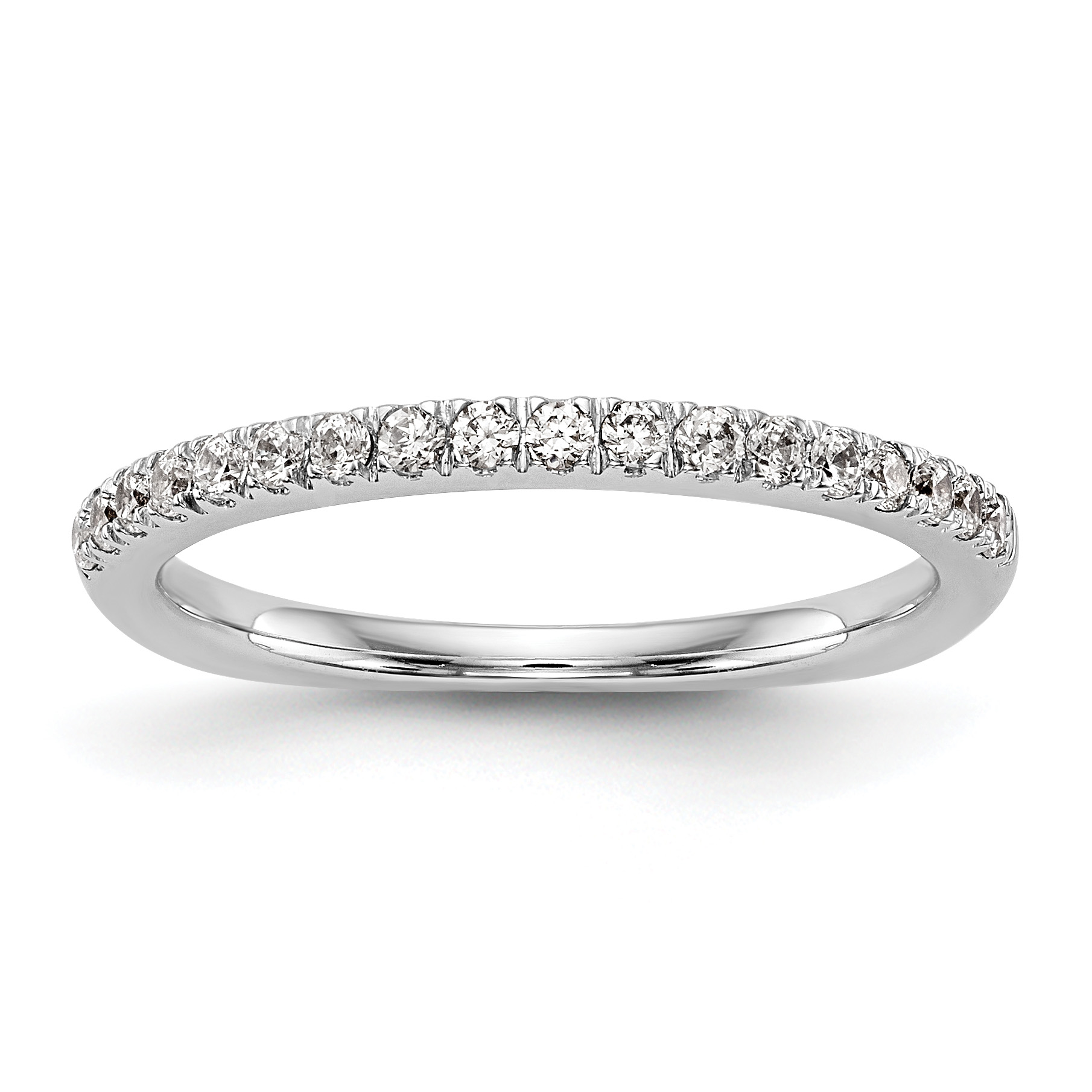 True Origin 14K White Gold 3/8 carat Lab Grown Diamond VS  D E F  Wedding Band (RM2939B-040-WLD)