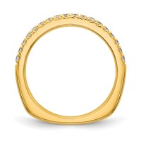 True Origin 14K Yellow Gold 0.38 Carat Lab Grown Diamond VS+ F+ Complete Wedding Band view 2
