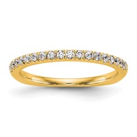 True Origin 14K Yellow Gold 0.38 Carat Lab Grown Diamond VS+ F+ Complete Wedding Band view 1