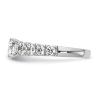 True Origin 14K White Gold 1.25ct Lab Grown Dia VS+ F+ Peg Set Comp Ring view 3