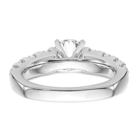 True Origin 14K White Gold 1.25ct Lab Grown Dia VS+ F+ Peg Set Comp Ring view 5