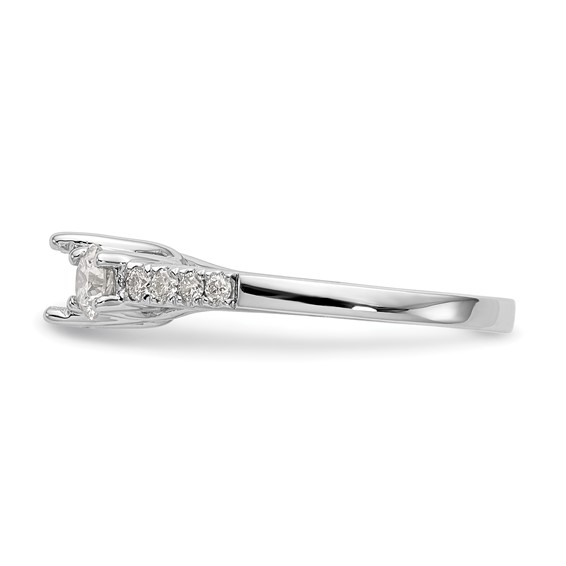 3 Stone Diamond Semi-Mount Engagement Rings
