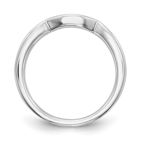 14k White Gold 1/5 carat Lab Grown Diamond VS/SI+ G+ Complete Wedding Band