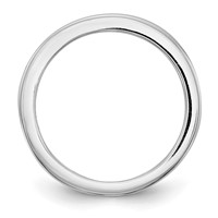 14K White Gold 0.50 Carat Lab Grown Diamond VS SI+ G+ Complete Wedding Band view 2