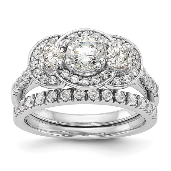3 Stone Diamond Engagement Rings