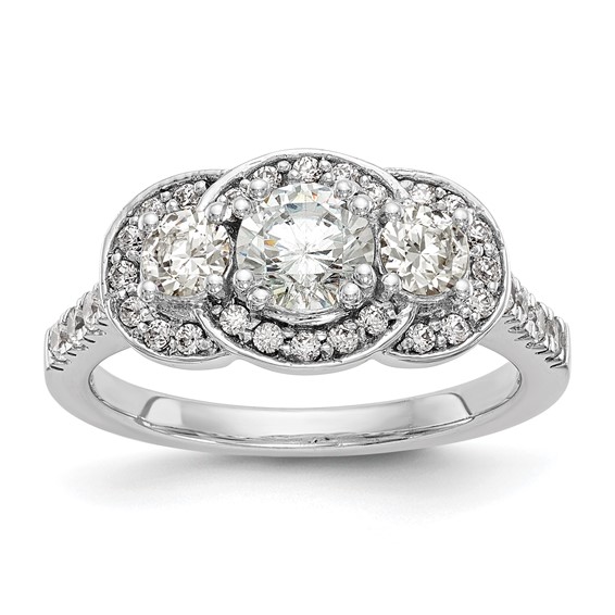 3 Stone Diamond Engagement Rings