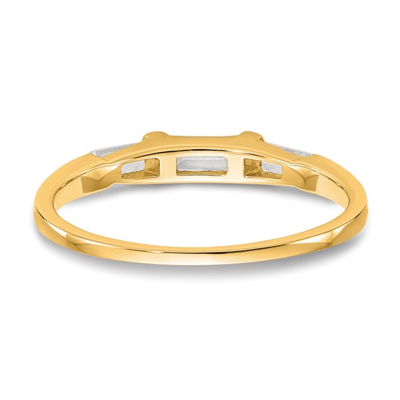 14K Diamond Wedding Band