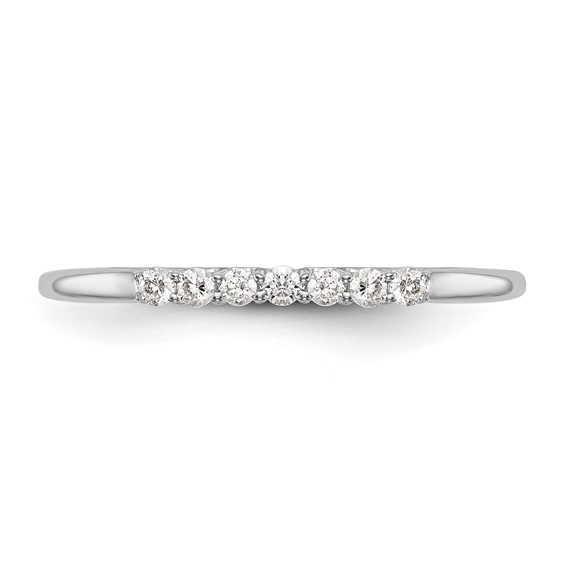 14K White Gold Wedding Band Mounting