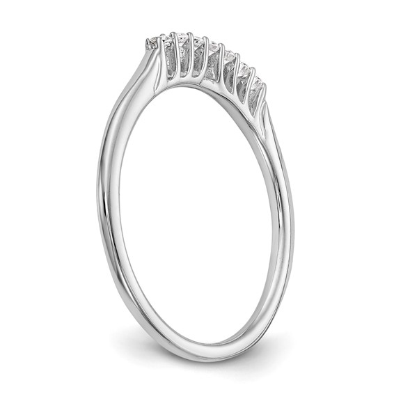 14K White Gold Wedding Band Mounting