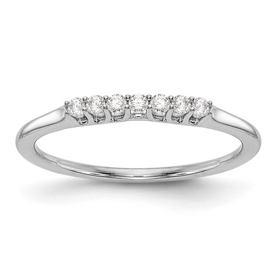 14K White Gold Wedding Band Mounting