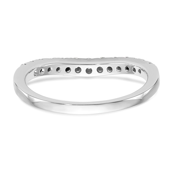 14K White Gold 1/3 carat Diamond Complete Wedding Band