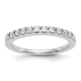 14K White Gold 1/3 carat Wedding Band Mounting