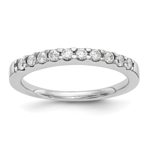 14K White Gold 1/3 carat Wedding Band Mounting