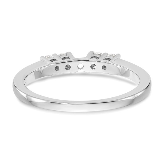 5 Stone Peg Set Semi-Mount Engagement Rings