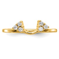 14K Yellow Gold 0.17 Carat Lab Grown Diamond VS SI+ G+ Complete Ring Wrap view 5