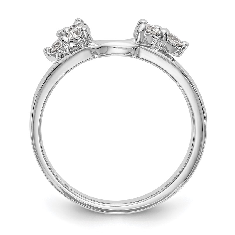 True Origin 14k White Gold 3/8 carat Lab Grown Diamond VS DEF Ring Wrap