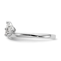 True Origin 14K White Gold 0.38 Carat Lab Grown Diamond VS+ F+ Complete Ring Wrap view 3