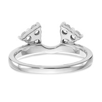 True Origin 14K White Gold 0.38 Carat Lab Grown Diamond VS+ F+ Complete Ring Wrap view 5