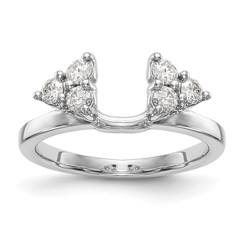 True Origin 14k White Gold 3/8 carat Lab Grown Diamond VS DEF Ring Wrap