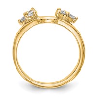 True Origin 14K Yellow Gold 0.38 Carat Lab Grown Diamond VS+ F+ Complete Ring Wrap view 2