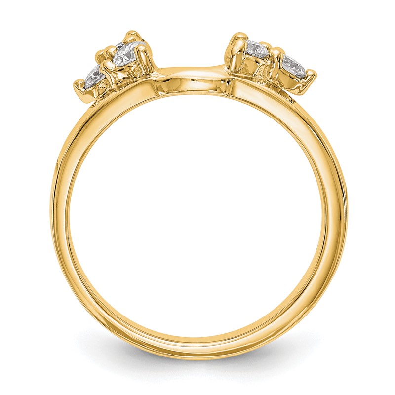 True Origin 14k 3/8 carat Lab Grown Diamond VS DEF Ring Wrap