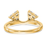 True Origin 14K Yellow Gold 0.38 Carat Lab Grown Diamond VS+ F+ Complete Ring Wrap view 5