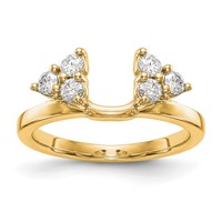 True Origin 14K Yellow Gold 0.38 Carat Lab Grown Diamond VS+ F+ Complete Ring Wrap view 1