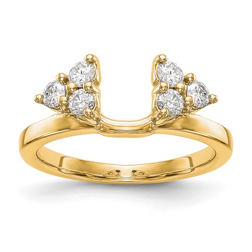 True Origin 14K Yellow Gold 0.38 Carat Lab Grown Diamond VS+ F+ Complete Ring Wrap
